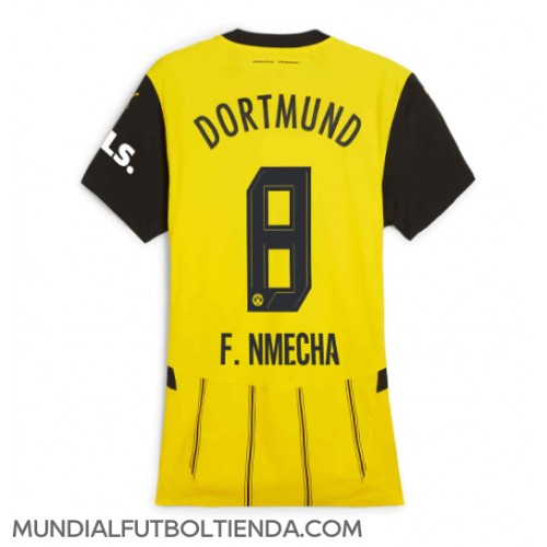 Camiseta Borussia Dortmund Felix Nmecha #8 Primera Equipación Replica 2024-25 para mujer mangas cortas